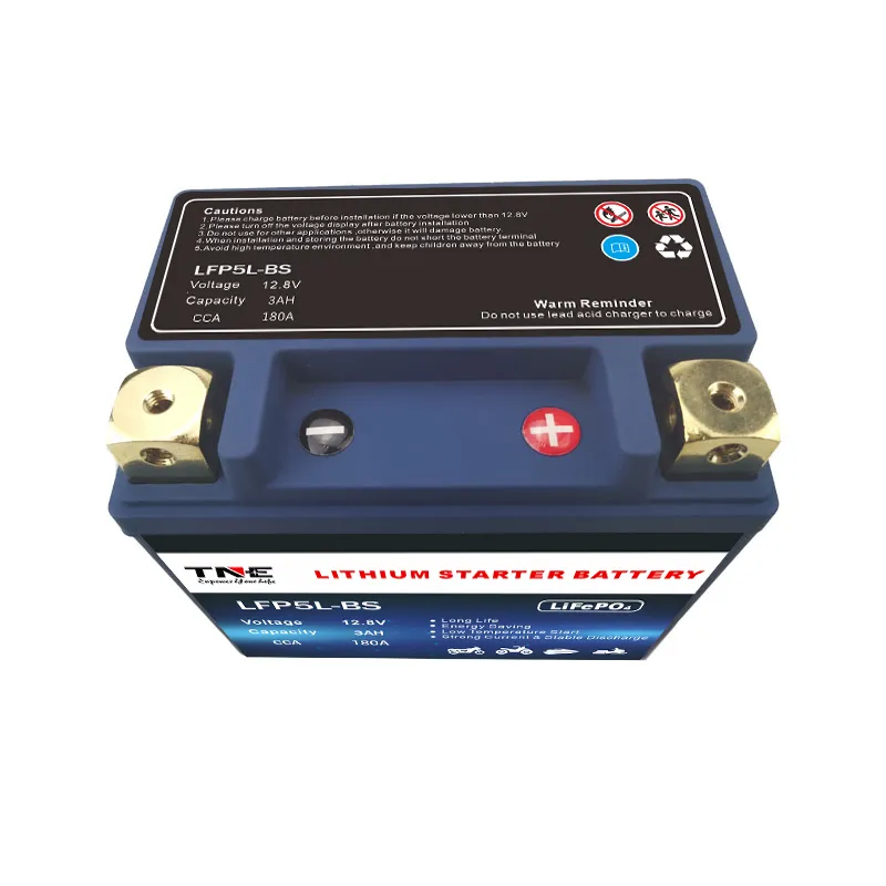 12V 3ah Lithium Ion Phosphate LiFePO4 Motorcycle/Powersports Battery