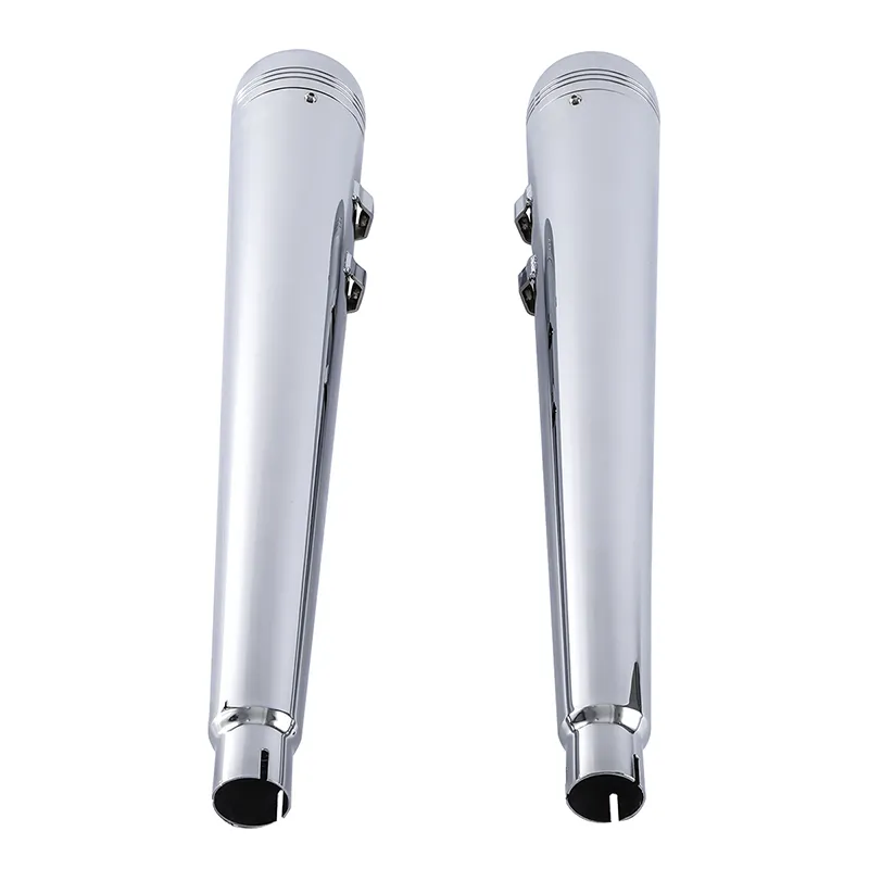4′′ Megaphone Slip on Dual Exhaust Pipe for Harley Road Street Glide 1995-2016