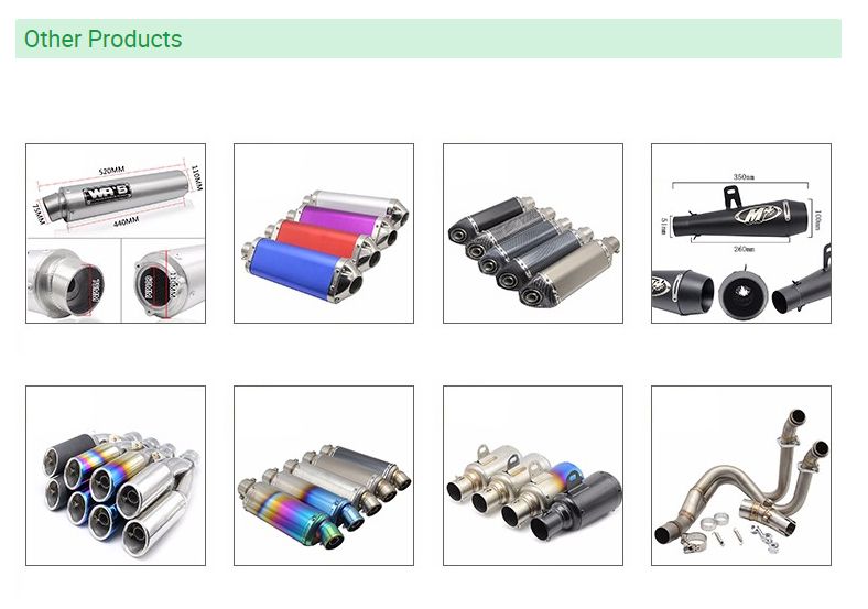 60mm or 51mm Carbon Fiber Exhaust Motorcycle Silencer Muffler