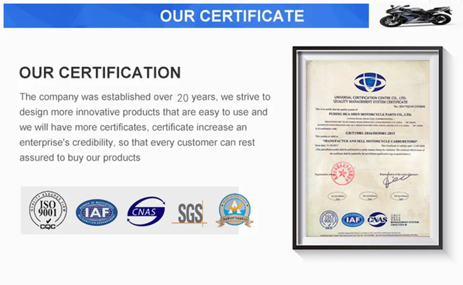 China Supplier Supra Fit New Motorcycle Engine System for OEM Quality Engine Part Carburador