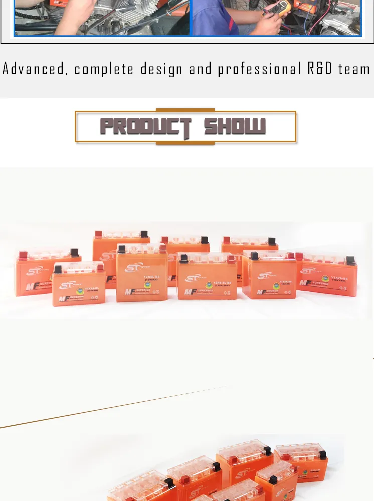 Compact Designed No Water Refilling Mf Factory Activated Gel Battery 12n3l-BS 12V 3ah Motorcycle Battery