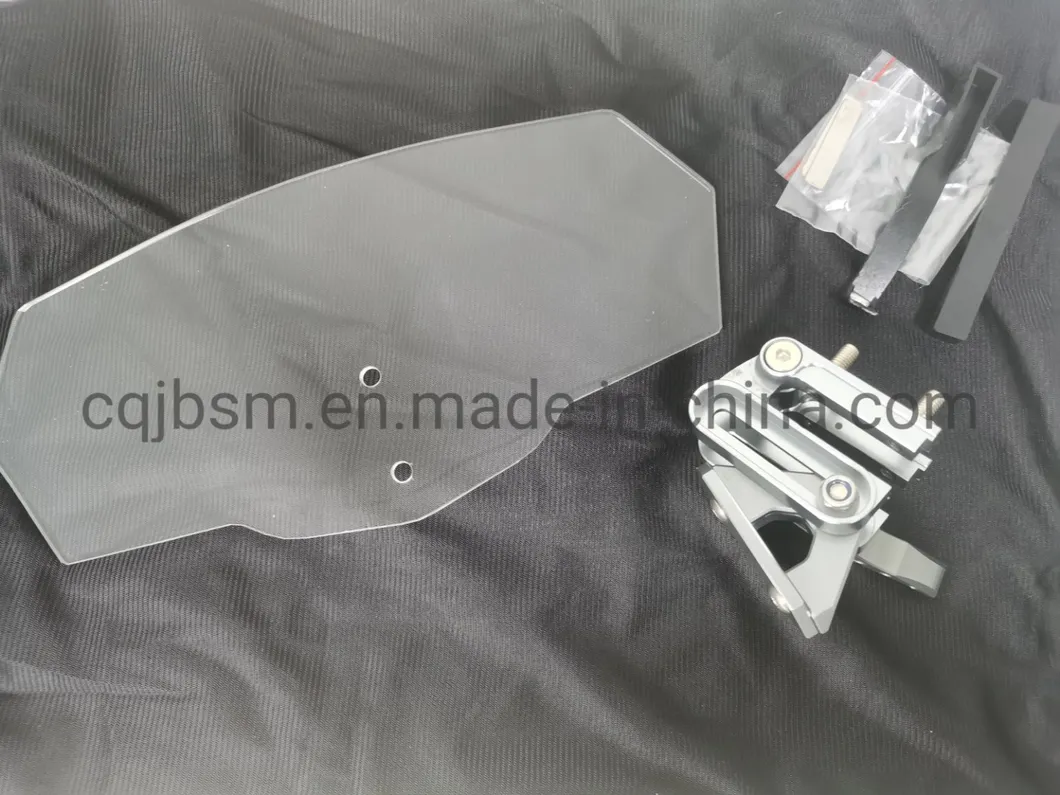 Cqjb New Style Adjustable Universal Wholesale Price Motorcycle Shield Windshield