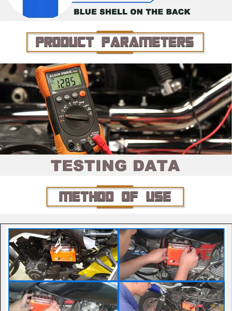 High Performance 12V7ah Ytx7a-BS Mf Motorcycle Battery