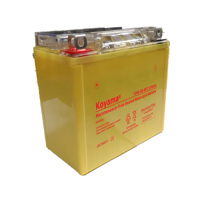 Koyama 12V 9ah Maintenance-Free Sealed Motorcycle Battery 12n9-BS- Mf