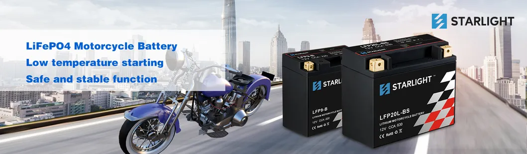 LiFePO4 LFP30L-BS 12V Black Lithium Motorcycle Battery