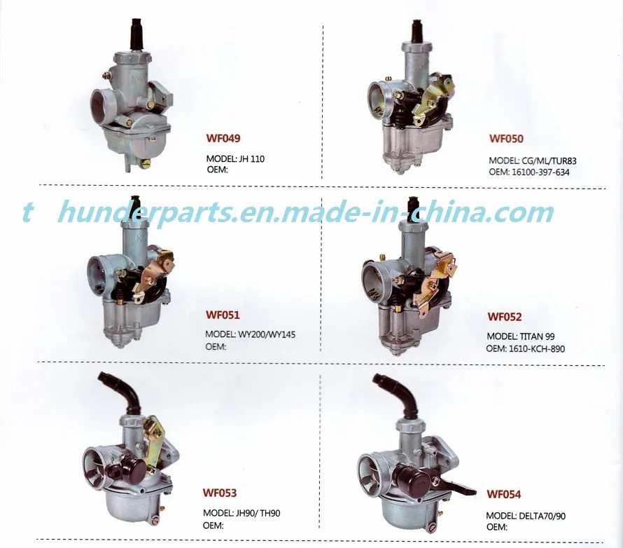 Motorcycle Engine Carburetor Kit Reparing Parts for Honda/YAMAHA/Suzuki/Bajai Motorcycles