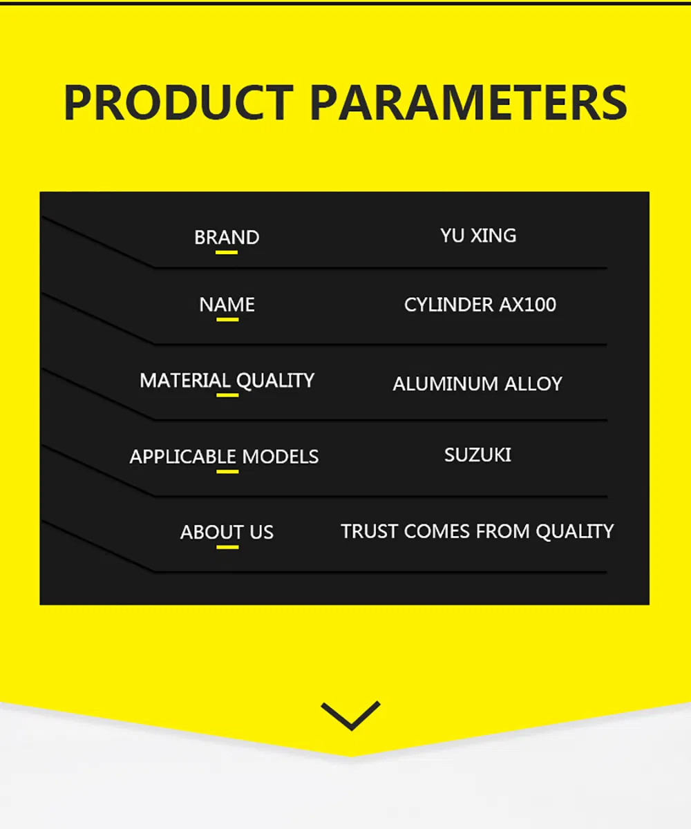 Motorcycle Engine Spare Part Motorcycle Cylinder Block Kit with (Piston, Piston rings)