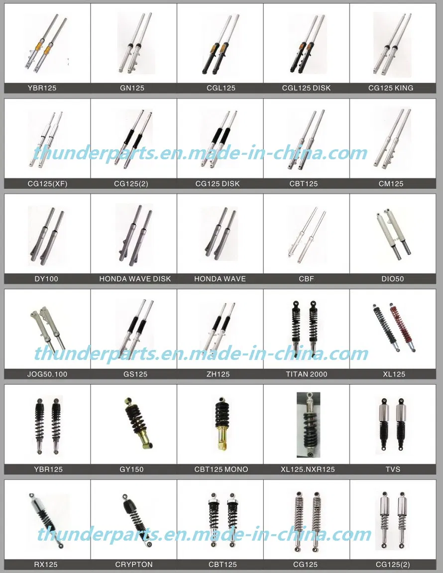 Motorcycle Front Fork/Shock Absober/Telescopcio/Suspension/Barras /Amortiguadore Completa Tvs100, Yumbo, Motomel, Zenella, Mondial
