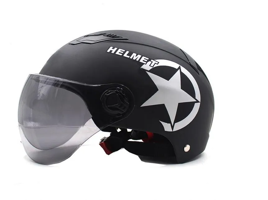 Motorcycle Helmet Scooter Bike Open Face Half Baseball Cap Anti-UV Safety Hard Helmet