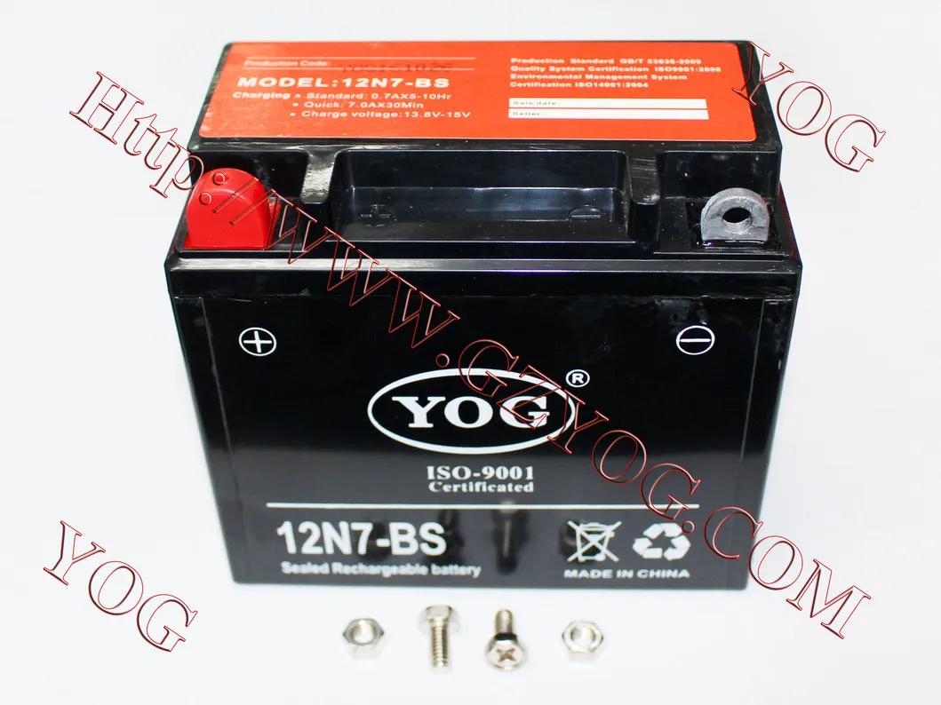 Motorcycle Spare Parts Mf Battery for Ytx7lbs 12n5BS 12n7ABS