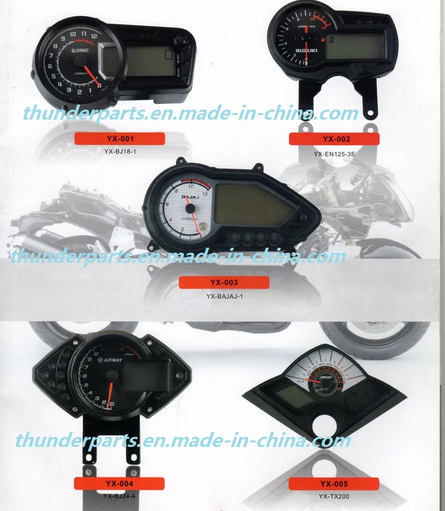 Motorcycle Speedometer Assy/Tableros/Velocimetro/Metro Completo Ybr125, Gixxer150, Ax4 Gd110, Ax100, Gn125h