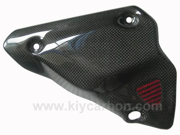 Red Hybrid Kevlar & Carbon Fiber Part