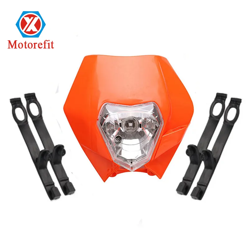 Universal 12V 35W Motorcycle Grimace Headlight Shade for Ktm Smr Exc Xc Xcf Dual Sport