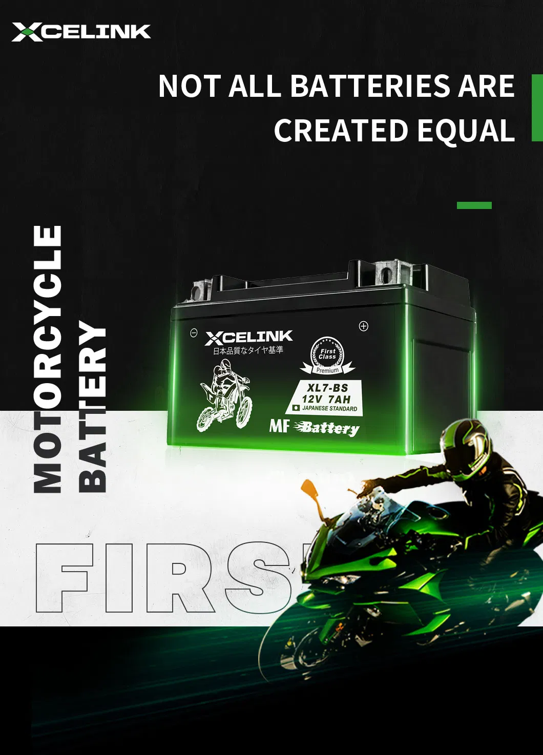 Xcelink 12V7ah China Factory Japan Technology AGM Battery /Gel Battery /Power Bank