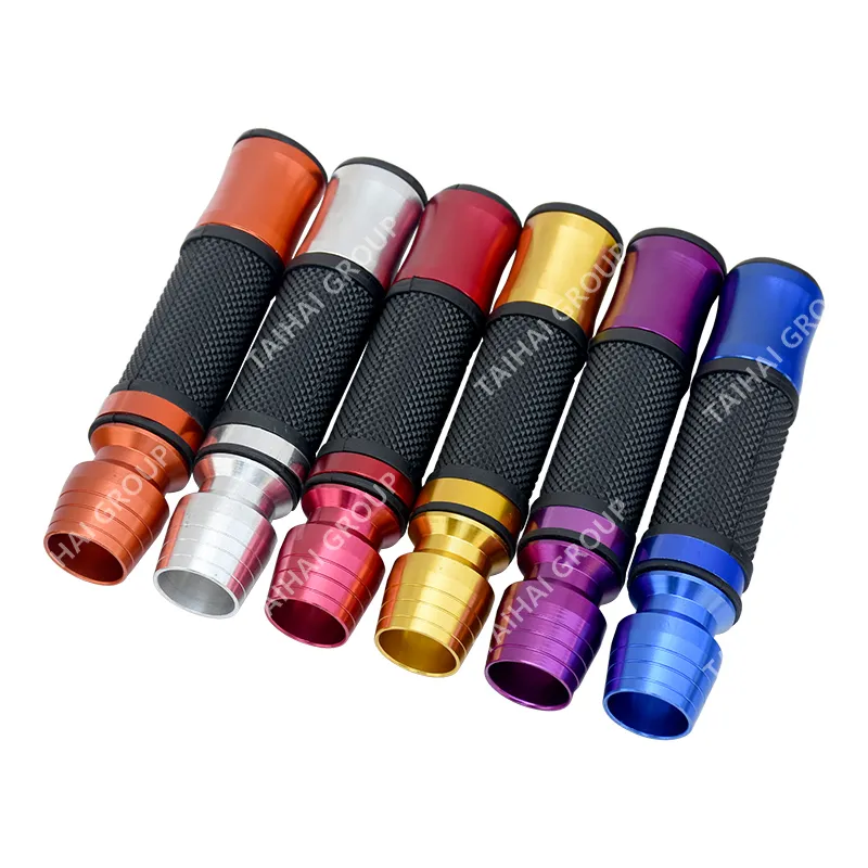 Yamamoto Motorcycle Spare Parts Rubber Motorcycle Grip Handlebar Soft Handle Hand Grip Motorcycle Wine Glass Type Golden Grip