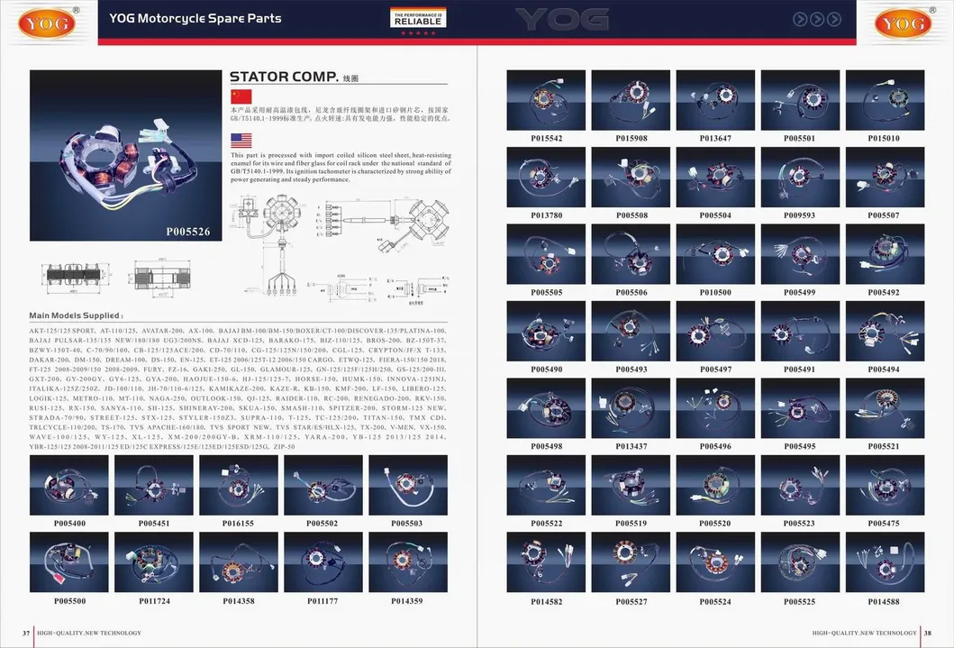 Yog Motorcycle Stator Comp Magnet Coil Estaror GS125