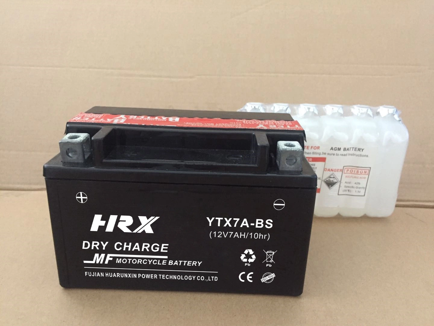 Ytx7a-BS Dry Charge Mf Motorcycle Battery Motorcycle Spare Parts for ATV 250 Cc